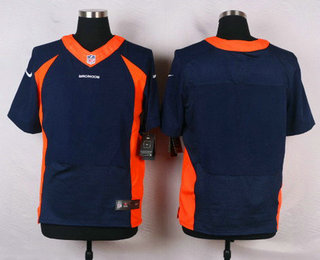 Men's Denver Broncos Blank Navy Blue Alternate NFL Nike Elite Jersey