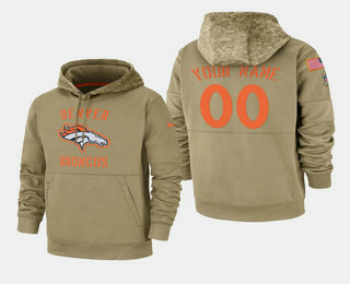 Men's Denver Broncos Custom 2019 Salute to Service Sideline Therma Hoodie