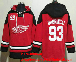 Men's Detroit Red Wings #93 Alex DeBrincat Red 2024 Stitched Jersey