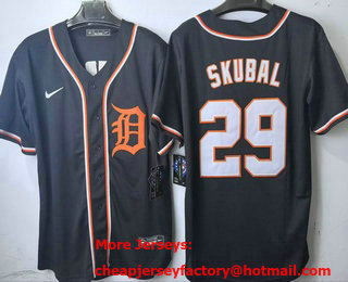 Men's Detroit Tigers #29 Tarik Skubal 2026 Navy Fashion Cool Base Jersey