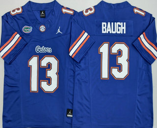 Men's Florida Gators #13 Jadan Baugh Limited Blue 2025 FUSE College Football Jersey