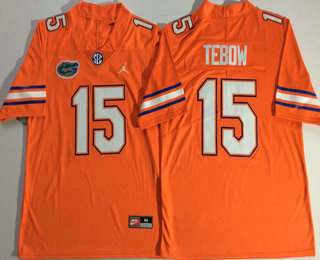 Men's Florida Gators #15 Tim Tebow Orange 2017 Vapor Untouchable Stitched Nike NCAA Jersey