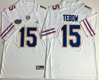 Men's Florida Gators #15 Tim Tebow White 2017 Vapor Untouchable Stitched Nike NCAA Jersey