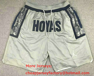 Men's Georgetown Hoyas Gray College Just Don Shorts Swingman Shorts