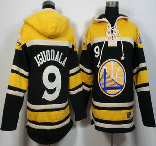 Men's Golden State Warriors #9 Andre Iguodala Black Hoody