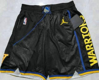 Men's Golden State Warriors Black 2024 Statement Swingman Shorts