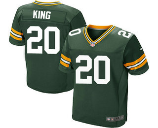 Men's Green Bay Packers #20 Kevin King Green Team Color Stitched NFL Nike Elite Jersey