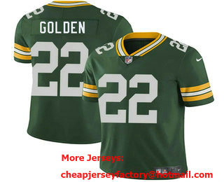 Men's Green Bay Packers #22 Matthew Golden Green Limited Vapor Jersey