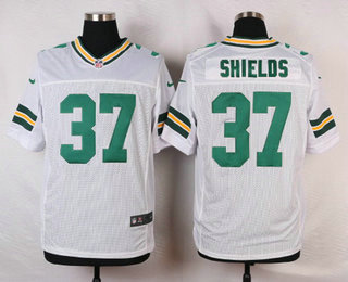 Men's Green Bay Packers #37 Sam Shields White Road NFL Nike Elite Jersey