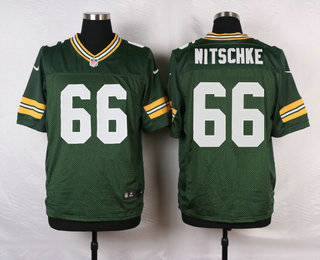Men's Green Bay Packers #66 Ray Nitschke Green Team Color NFL Nike Elite Jersey