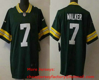 Men's Green Bay Packers #7 Quay Walker Green 2021 Vapor Untouchable Stitched NFL Nike Limited Jersey