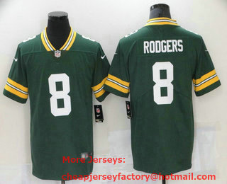 Men's Green Bay Packers #8 Amari Rodgers Green 2021 Vapor Untouchable Stitched NFL Nike Limited Jersey
