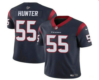 Men's Houston Texans #55 Danielle Hunter Navy Vapor Stitched Jersey