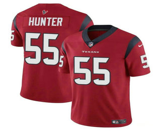 Men's Houston Texans #55 Danielle Hunter Red Vapor Stitched Jersey