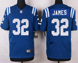 Men's Indianapolis Colts #32 Edgerrin James Royal Blue Retired Player NFL Nike Elite Jersey