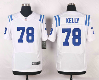 Men's Indianapolis Colts #78 Ryan Kelly Nike White Road Stitched NFL Nike Elite Jersey