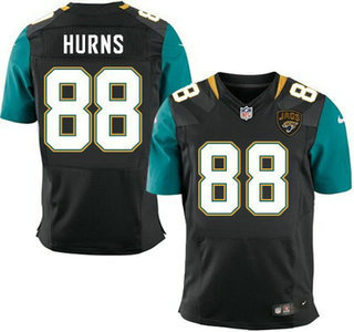 Men's Jacksonville Jaguars #88 Allen Hurns Black Team Color NFL Nike Elite Jersey