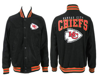 Men's Kansas City Chiefs Black Stitched Jacket