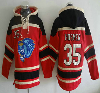 Men's Kansas City Royals #35 Eric Hosmer Red MLB Baseball Hoodie