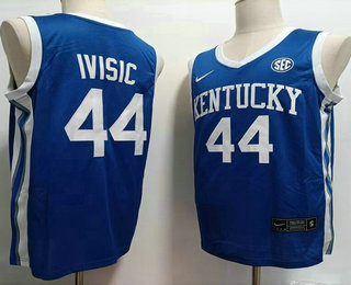 Men's Kentucky Wildcats #44 Zvonimir Ivisic Blue College Basketball Jersey