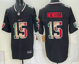 Men's Las Vegas Raiders #15 Fernando Mendoza Black FUSE Mexico Vapor Limited Stitched Jersey