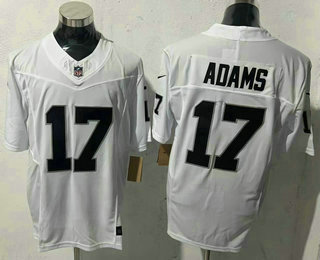 Men's Las Vegas Raiders #17 Davante Adams Limited White FUSE Vapor Jersey