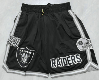 Men's Las Vegas Raiders Black Just Don Shorts