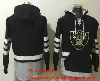 Men's Las Vegas Raiders Blank NEW Black Pocket Stitched NFL Pullover Hoodie
