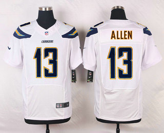 Men's Los Angeles Chargers #13 Keenan Allen White Road NFL Nike Elite Jersey