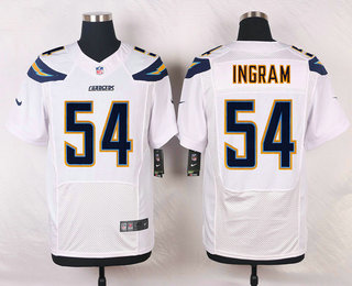 Men's Los Angeles Chargers #54 Melvin Ingram White Road NFL Nike Elite Jersey