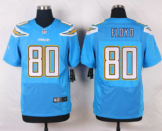 Men's Los Angeles Chargers #80 Malcom Floyd Light Blue Alternate NFL Nike Elite Jersey