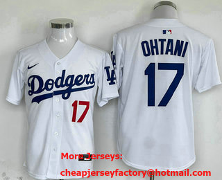 Men's Los Angeles Dodgers #17 Shohei Ohtani Number White 2024 Limited Stitched Jersey