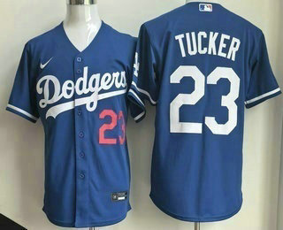 Men's Los Angeles Dodgers #3 Kyle Tucker Blue Limited Jersey