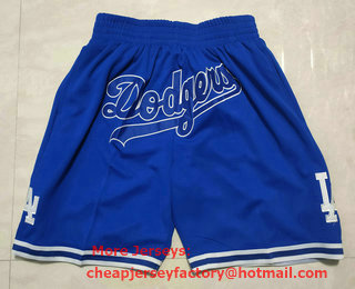 Men's Los Angeles Dodgers Blue Just Don Swingman Shorts