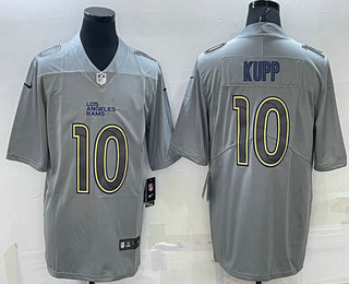 Men's Los Angeles Rams #10 Cooper Kupp Grey Atmosphere Fashion Vapor Untouchable Stitched Limited Jersey