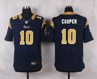 Men's Los Angeles Rams #10 Pharoh Cooper Navy Blue Team Color NFL Nike Elite Jersey