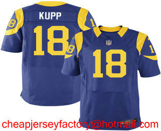 Men's Los Angeles Rams #18 Cooper Kupp Royal Blue Alternate Stitched NFL Nike Elite Jersey