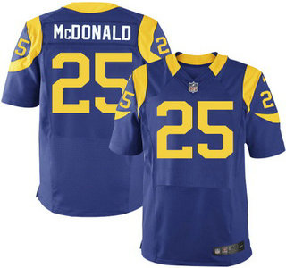 Men's Los Angeles Rams #25 T.J. McDonald Royal Blue Alternate NFL Nike Elite Jersey