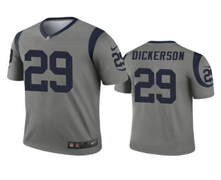 Men's Los Angeles Rams #29 Eric Dickerson Gray Inverted Legend Jersey