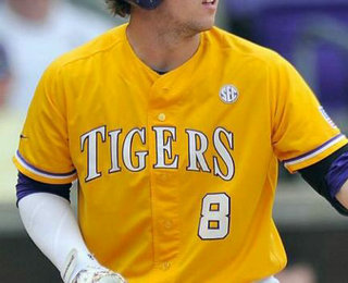 Men's Lsu Tigers #8 Alex Bregman Gold College Baseball Stitched Nike NCAA Jersey