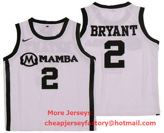 Men's Mamba #2 Gianna White College Basketball Swingman Stitched Jersey