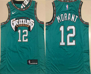 memphis grizzlies ja morant nike teal hardwood classics swingman jersey