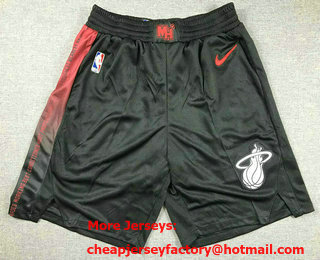 Men's Miami Heat Black 2023 City Icon Sponsor Swingman Shorts