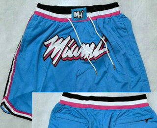 Men's Miami Heat Blue City Just Don Swingman Shorts