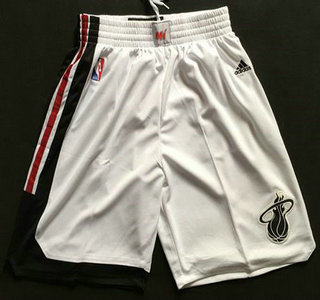 Men's Miami Heat White NBA Shorts