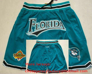 Men's Miami Marlins Green Just Don Shorts