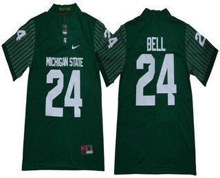 Men's Michigan State Spartans #24 Le'Veon Bell Green 2017 Vapor Untouchable Stitched Nike NCAA Jersey