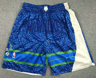 Men's Milwaukee Bucks Blue 2023 City Icon Swingman Shorts