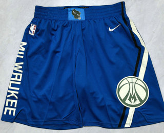 Men's Milwaukee Bucks Blue 2024 City Swingman Shorts