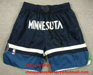 Men's Minnesota Timberwolves Black 2023 Just Don Shorts